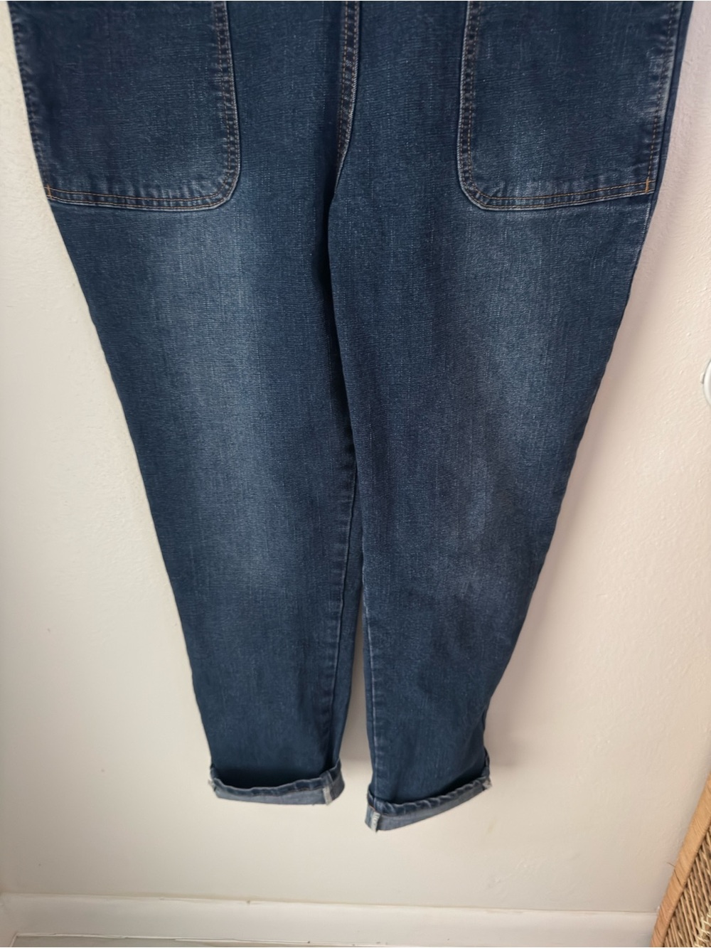 Soojun Vintage 90s Streetwear Large Stretch Denim Jean Overalls Blue Size L - Picture 2 of 14